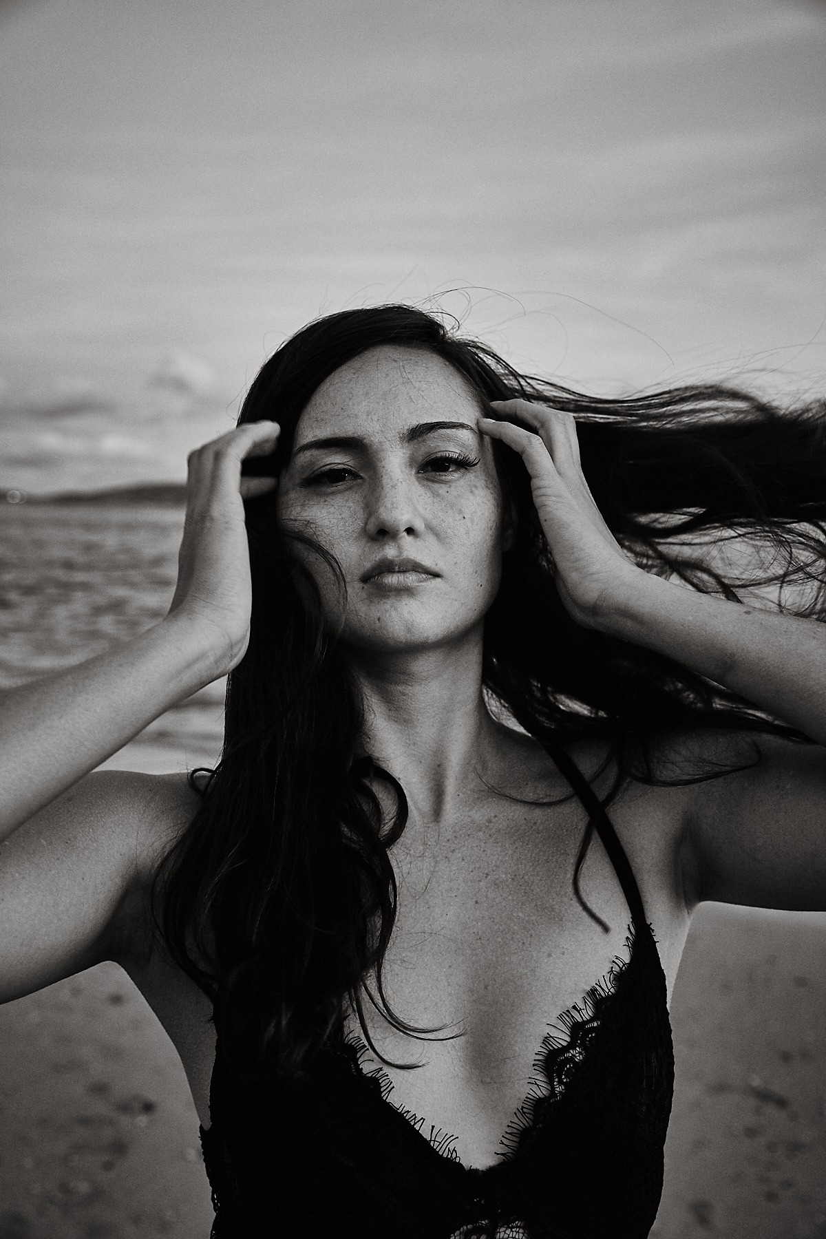justine waikiki beach hawaii by Mike Meyer Photography