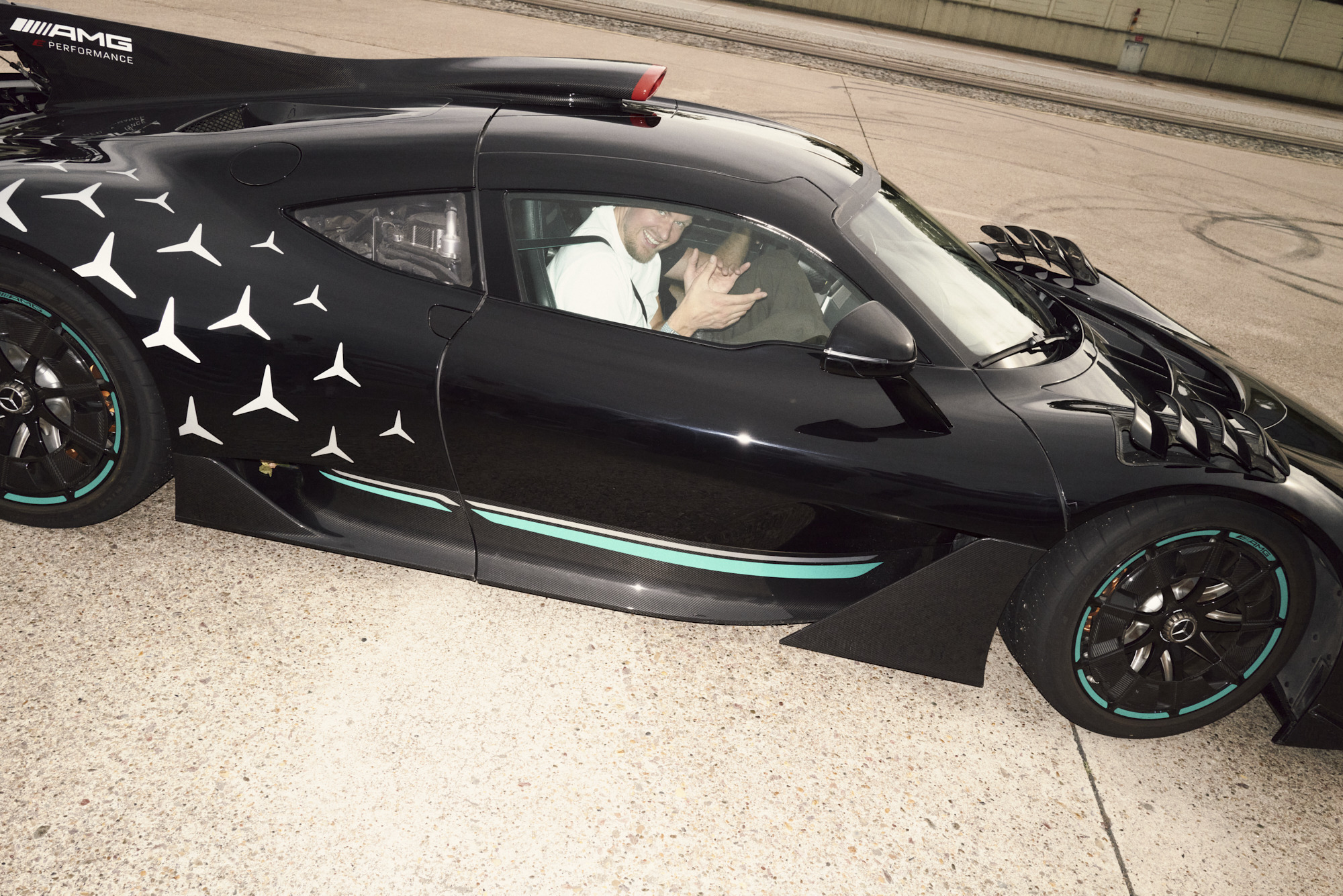 nba kristaps porzingis mercedes amg one by Mike Meyer Photography