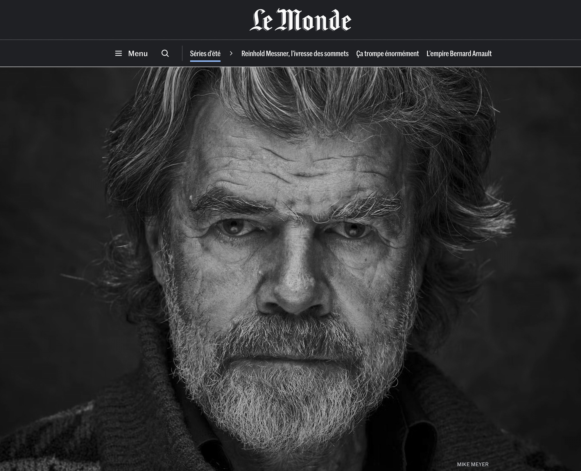 reinhold messner le monde paris by Mike Meyer Photography